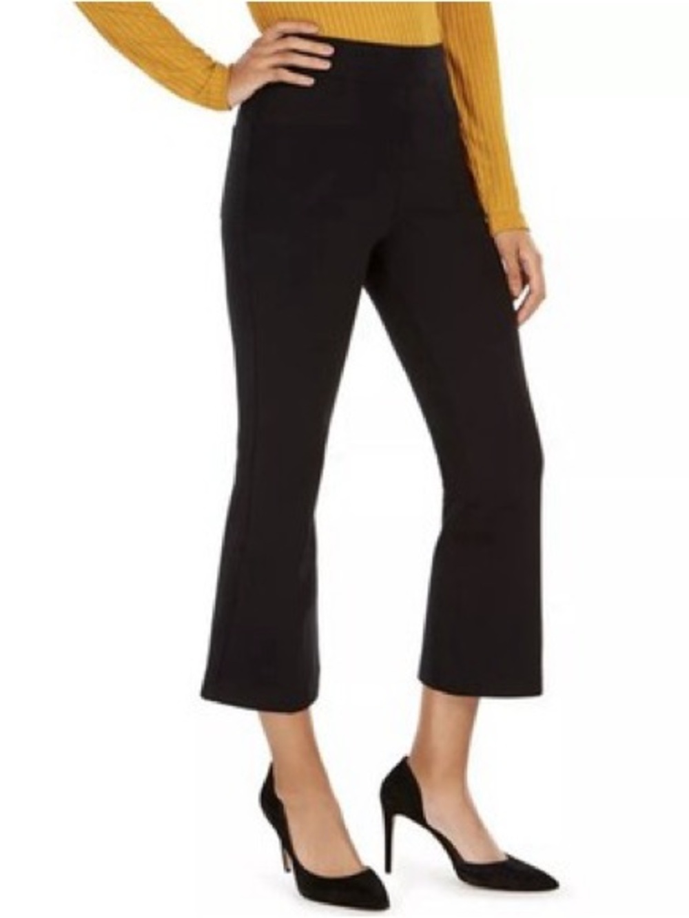 SPANX Black the Perfect Cropped Bootcut Ankle Pants